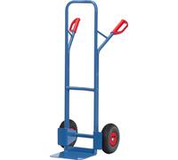Fetra Diable en tube d'acier hauteur 1300 mm, plateau 250x320mm pneus gonflables