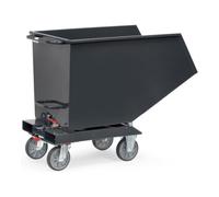 Fetra Benne 450l Volume 750 kg Capacité de charge Grey Edition, avec robinet de vidange