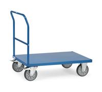 fetra fetra Chariot à barre de poussée 2501B avec plate-forme en tôle - charge max. 600 kg pneus TPE Quantité:1