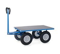fetra fetra Chariot à plateau 6404P bleu poudré avec direction à pivot rotatif Quantité:1
