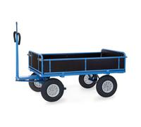 fetra fetra Chariot à plateaux 6455PZ avec œillet de traction bleu RAL 5007 Quantité:1