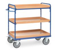 fetra fetra Chariot à plateaux 8122 avec bacs - charge max. 600kg Pneus TPE Quantité:1