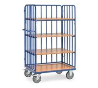 fetra fetra Chariot à plateaux 8313-1 avec entretoises - charge max. 600kg Pneus TPE Quantité:1