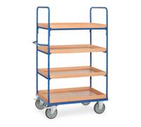 fetra fetra Chariot à plateaux 8323 avec bacs - charge max. 600kg pneus TPE Quantité:1