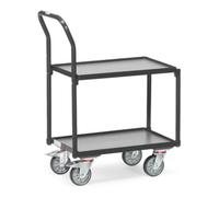 fetra fetra Chariot à plateaux avec barre de poussée tubulaire Grey Edition Quantité:1