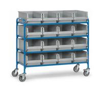 fetra fetra Chariot d'appoint 32951 - avec bacs - charge max. 250kg pneus TPE Quantité:1