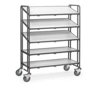 fetra fetra Chariot pour bacs ESD 9384 - avec plateaux Quantité:1