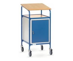 fetra fetra Pupitre roulant 5836 avec surface d'écriture et armoire en acier Quantité:1