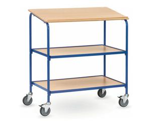 fetra fetra Pupitre roulant 5837 avec surface d'écriture et 2 étagères Quantité:1