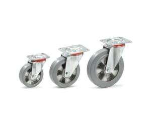 fetra fetra Roulette pivotante en caoutchouc plein élastique 160x50mm - charge max. 300kg Quantité:1