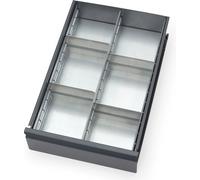 Fetra Matériel de transport Kit de compartimentation pour tiroirs1 séparateur longitudinal 4 séparateurs, 2146