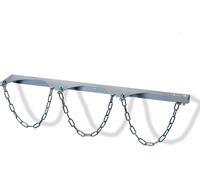 Fetra Matériel de transport Support mural pour bouteilles en acier 3x D230mm, 51323