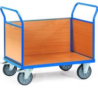 Fetra Multivario Chariot à trois parois avec plateau en décor hêtre 850x500mm