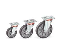 fetra Roue pivotante à bandage TPE (Élastomère Thermoplastique) Fetra Quantité:1