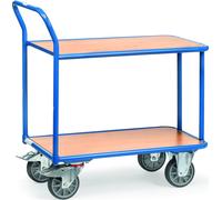 fetra Servante 2 plateaux barre de poussée,(l)1.000 x (h)700mm expédition par transporteur