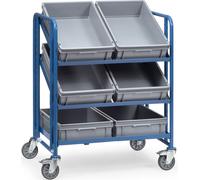 Fetra transport equipment Euro box trolley 2392 6 boxes, 820x610mm, 2392