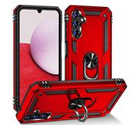 FETRIM Coque pour Galaxy A14 5G, Étui Antichoc Cover Anti Housse avec Bague Rotatif Support pour Samsung Galaxy A14 5G Rouge
