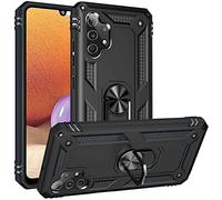 FETRIM Coque pour Galaxy A32 4G, Étui Antichoc Cover Anti Housse avec Bague Rotatif Support pour Samsung Galaxy A32 4G Noir