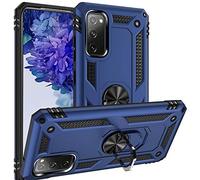 FETRIM Coque pour Galaxy S20 FE, Étui Antichoc Cover Anti Housse avec Bague Rotatif Support pour Samsung Galaxy S20 FE/S20 FE 5G Bleu Marin