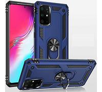 FETRIM Coque pour Galaxy S20 Plus, Étui Antichoc Cover Anti Housse avec Bague Rotatif Support pour Samsung Galaxy S20 Plus/S20+ 5G Bleu Marin