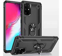 FETRIM Coque pour Galaxy S20 Plus, Étui Antichoc Cover Anti Housse avec Bague Rotatif Support pour Samsung Galaxy S20 Plus/S20+ 5G Noir