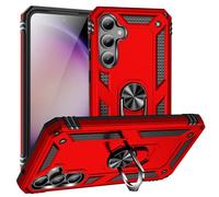 FETRIM Coque pour Galaxy S23 FE, Étui Antichoc Cover Anti Housse avec Bague Rotatif Support pour Samsung Galaxy S23 FE Rouge