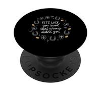 Fet's Luck You Read That Wrong Funny St Patrks Day 2026 PopSockets PopGrip Adhésif