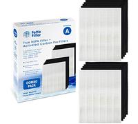 Fette Filter - 115115 Premium True HEPA H13 Filter Compatible with Winix Filter A 115115 Size 21 Plasma Wave Air Purifier AM90 P300 5300 5500 5300-2 6300-2 6300 C909 9800 C535 - Pack of 2 + 8