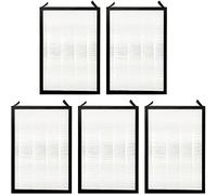 Fette Filter - Filtre de rechange pour purificateur d'air avec charbon actif haute efficacité + True HEPA Combo compatible avec les purificateurs d'air Nuwave OxyPure - Lot de 5