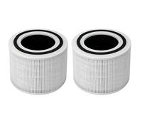 Fette Filter - Lot de 2 filtres HEPA Core 300 compatibles avec le purificateur d'air Levoit Core 300 et Core P350, 3 en 1 Grade H13 Premium True HEPA Pièce de rechange # Core 300-RF et Core P350-RF