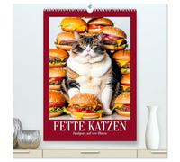 FETTE KATZEN - Foodporn auf vier Pfoten (hochwertiger Premium Wandkalender 2026 DIN A2 hoch), Kunstdruck in Hochglanz: Lustiger Katzenkalender voller ... Katzenliebhaber und Fans von tierischem Humor