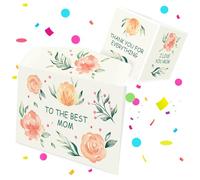 FETTIPOP 2 en 1 Enveloppe Surprise Boum Confettis pour Maman, Cadeau Anniversaire ou Fête des Mères, Idée Originale pour Argent, Billets, Cartes Cadeaux