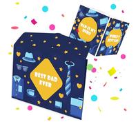 FETTIPOP 2 en 1 Enveloppe Surprise Boum Confettis pour Papa, Cadeau Anniversaire ou Fête des Pères, Idée Originale pour Argent, Billets, Cartes Cadeaux
