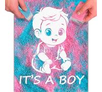 FETTIPOP Magic Art Révélation de Genre (C’est un garçon) - Toile Sable Surprise, Annonce Grossesse Originale, Baby Shower Décoration Fille, Cadeau Future Maman