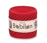 Fettuccini Zpagetti Fil en coton résistant pour tricot, crochet, macramé, loisirs créatifs et décoration d'intérieur 5-7 mm Lady in Rouge