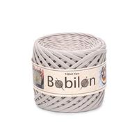 Fettuccini Zpagetti Pelote de fil pour t-shirt, crochet, tricot, cravates d'oreille, coton biologique, macramé, jersey - Pierre - 3 à 5 mm