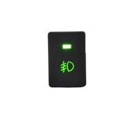 Feu antibrouillard avant LED DRL vert for voiture, 1 pièce, interrupteur Radar marche/arrêt, bouton poussoir(LED)