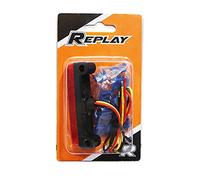FEU AR UNIVERSEL REPLAY A LEDS BARETTE ROUGE AVEC STOP (6 LEDS ROUGES) (L78mm, H25mm) -HOMOLOGUE CE-