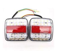 Feu arrière 12V LED Feux arrière Clignotants de Frein Ensemble de Feux arrière étanches câblés pour remorques de Voiture Clignotants d'éclairage pour Camion remorque Voiture Moto