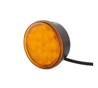 HELLA 2Ba 959 011-301 Feu Clignotant - Led - 24V - Montage En Saillie/Vissé - Couleur Du Voyant: Jaune - Câble: 2500Mm - Fiche: Extrémités De Câble Ouvertes - Arrière - Quantité: 1