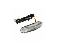 Feu arriere 50 a boite-moto a leds triangle luxe transparent avec stop + eclairage plaque -homologue ce-