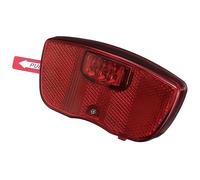 Feu arrière à triple leds UNION - Rouge - Pour porte bagage - Vélo loisir