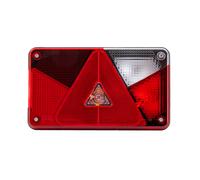 Aspöck Feu arrière Multipoint V droit 12V à 5 fonctions baïonnette 5 broches 238x140x55mm IP54 usage quotidien bloc optique complet et très robuste pour remorque camion machine