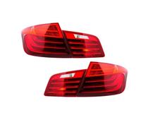 Feu arrière Compatible Avec BMW Pour Série 5 F10 F18 2011-2017 Feux Arrière Modifiés Feux Jour Clignotants Automobile Installation Facile Voiture(Red)