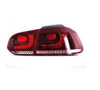 Feu Arrière Complet Pour VW Pour Golf 6 R20 MK6 2008-2013, Avec Clignotants Séquentiels Et Feux Stop Arrière. Feu Arrière Feu Stop Arrière(Rouge clair)