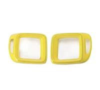 Feu arrière Couvercle de feu Pour arrière voiture, garniture capot lampe, décoration protection pour Jeep Pour Renegade 2016 2017 2018 - 2022(Yellow-pair)