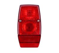 Feu arriere cyclo adaptable peugeot 103-mbk 51 rouge-chrome 2 ampoules -selectio