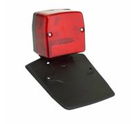 Feu arriere cyclo adaptable peugeot 103 spx rouge avec support de plaque