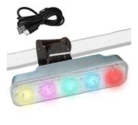 Feu Arrière De Charge Multimode À Led Pour Bicyclettes - Éclairage De Nuit Haute Luminosité Pour Vtt | Rechargeable Par Usb, 4 Modes, Étanche Ipx4, Équipement D'avertissement En Abs Pour La Sécurité D