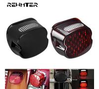 Feu arrière de frein à LED pour Harley Sportster Dyna Fat Boy FLSTF Night Train FXSTB Softail FL Touring Road King Street Electra Glide Tail Light A